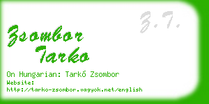 zsombor tarko business card